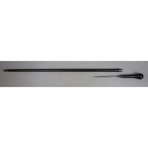 197 - Ebony sword stick