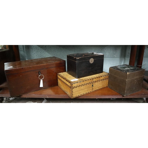 230 - 4 wooden boxes