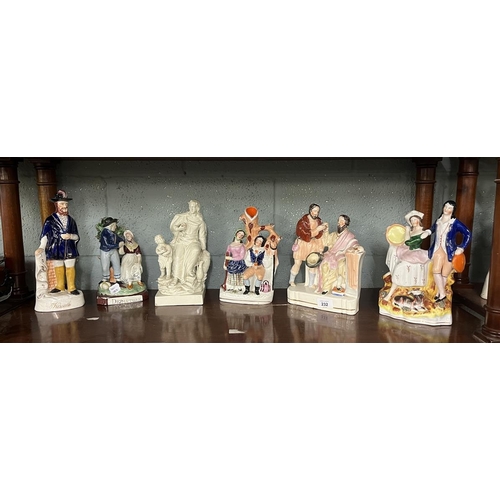 232 - Collection of Staffordshire figurines - Approx Height of tallest 28cm