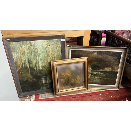 319 - 3 oil paintings