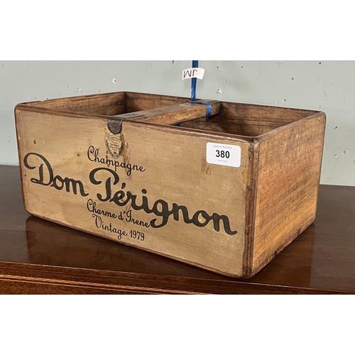 380 - Don Perignon wooden advertising box