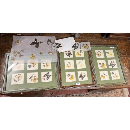 384 - Collection of silk butterflies