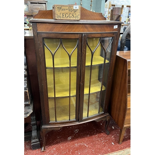 397 - Mahogany glazed display cabinet - Approx W73cm D34cm H138cm