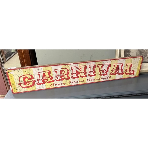 409 - Wooden novelty Carnival sign