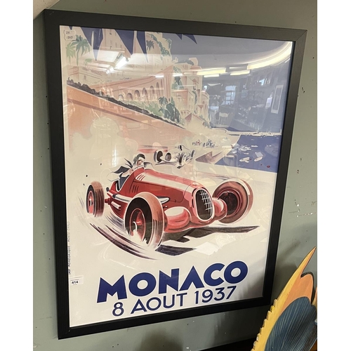 414 - Monaco racing car poster