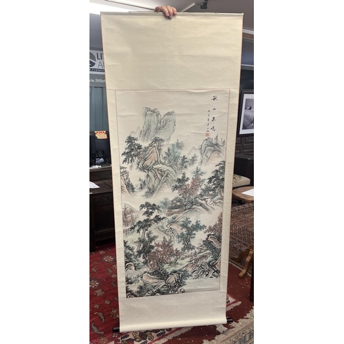 418 - Large Chinese painted scroll