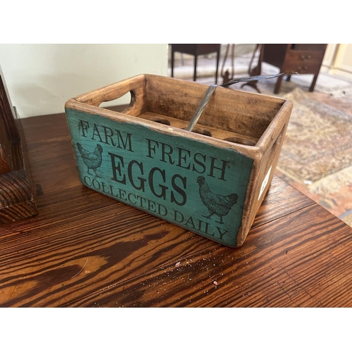 421 - Wooden egg storage box