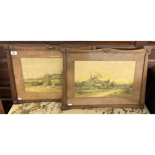 449 - Pair of Sylvester Stannard prints in Arts and Crafts frames- IS 41 x 26cm