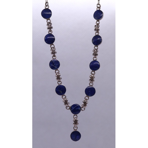 94 - Silver and Lapis Lazuli necklace