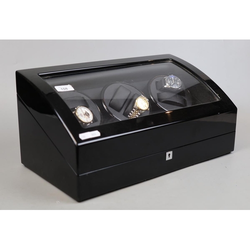 108 - Modalo watch winder case together with a collection of watches