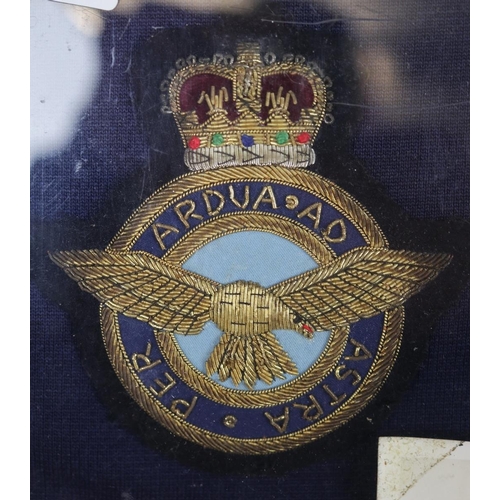 137 - Framed military ephemera