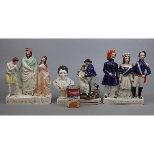 192 - Collection of Staffordshire figurines - Approx Height of tallest 29cm