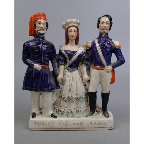 192 - Collection of Staffordshire figurines - Approx Height of tallest 29cm