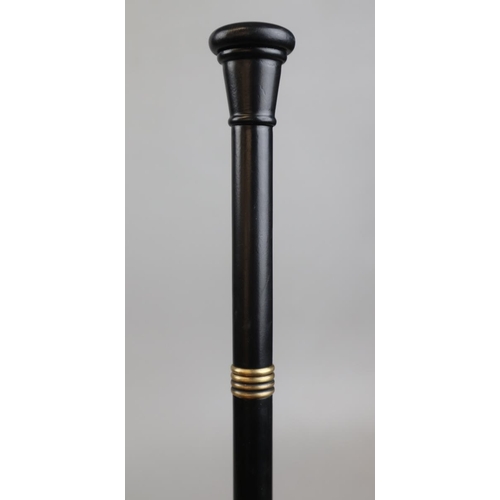 198 - Ebony sword stick - Approx length 84cm