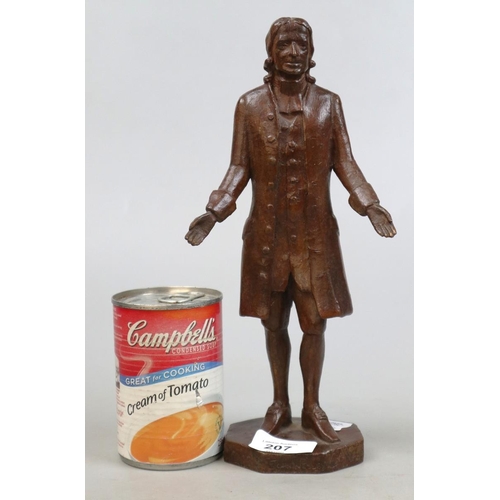 207 - Bronze sculpture of Rev John Wesley - Approx H26cm