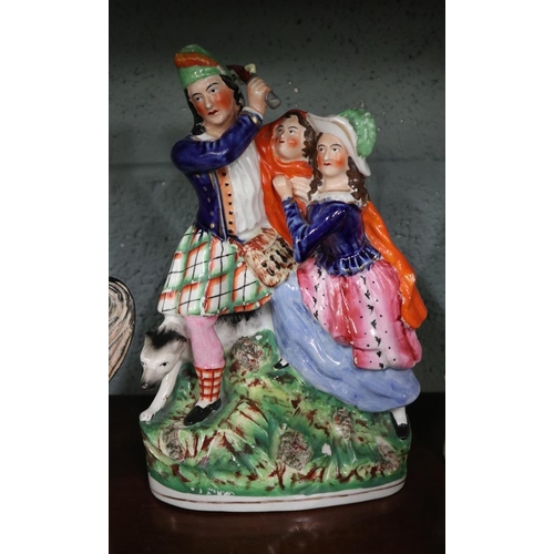 229 - Collection of Staffordshire figurines - Approx H27cm