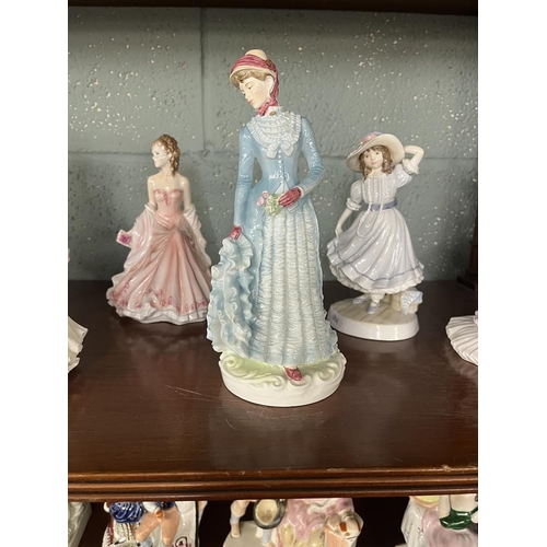 231 - Collection of Royal Worcester lady figurines