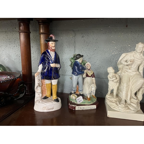 232 - Collection of Staffordshire figurines - Approx Height of tallest 28cm