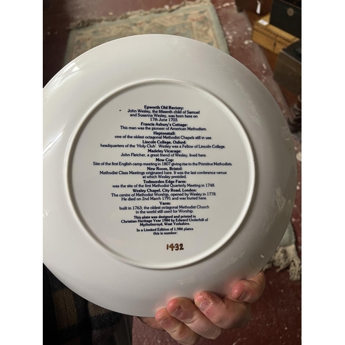 235 - Collection of commemorative Rev John Wesley plates