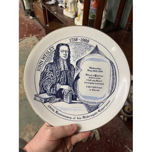 235 - Collection of commemorative Rev John Wesley plates