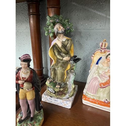 242 - Collection of Staffordshire figurines etc - Approx Height of tallest 25cm