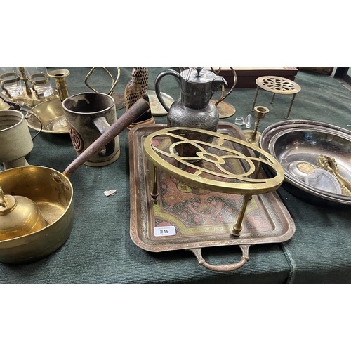 248 - Collection of metal ware