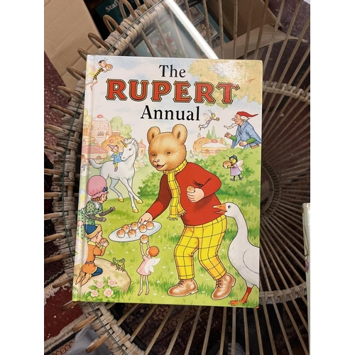 297 - Collection of Rupert the Bear annuals and books