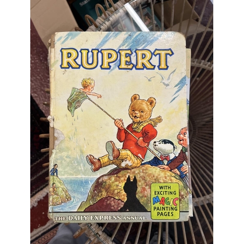 297 - Collection of Rupert the Bear annuals and books