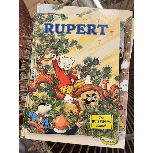 297 - Collection of Rupert the Bear annuals and books