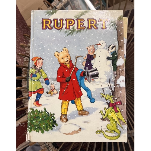 297 - Collection of Rupert the Bear annuals and books