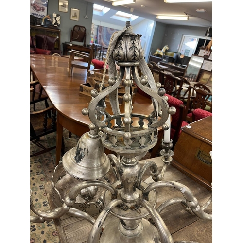 308 - Large metal chandelier