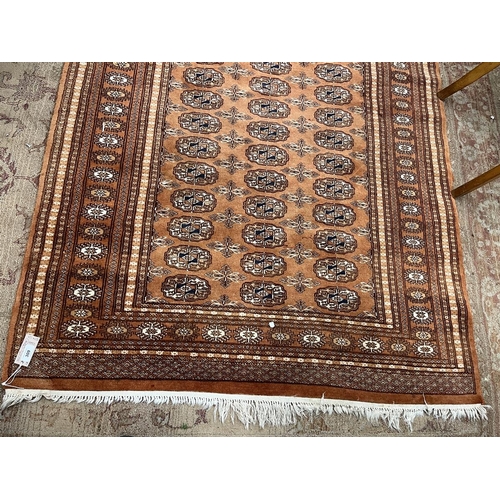 309 - 20thC Pakistan Bokhara, wool on cotton, superfine weave - Approx 188cm x 129cm