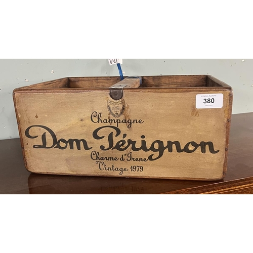 380 - Don Perignon wooden advertising box