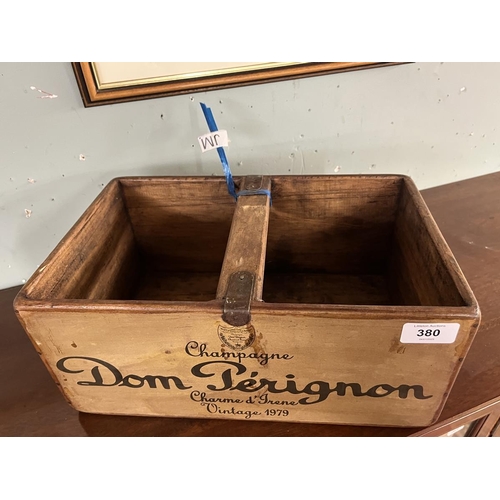 380 - Don Perignon wooden advertising box