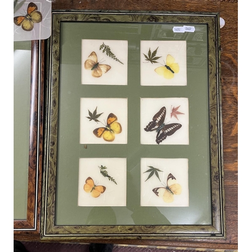 384 - Collection of silk butterflies