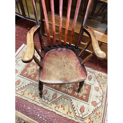 403 - Antique slat back armchair