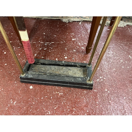 407 - Brass umbrella/stick stand