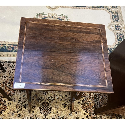 437 - Rosewood occasional table 