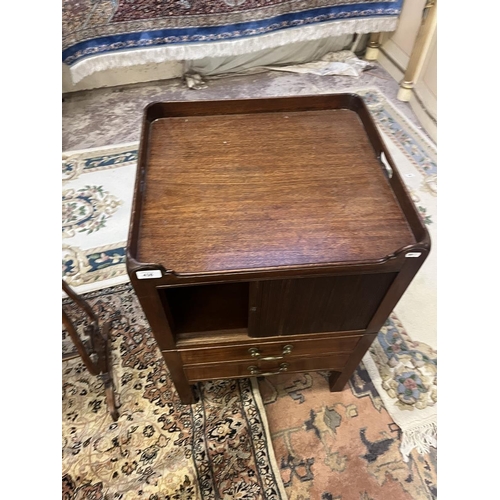 438 - Mahogany tambour front cabinet