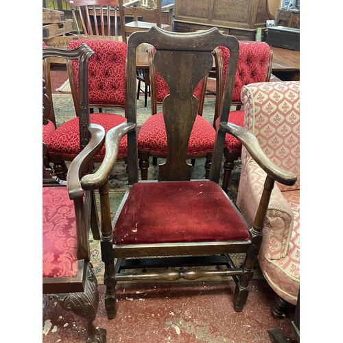 464 - 4 antique armchairs