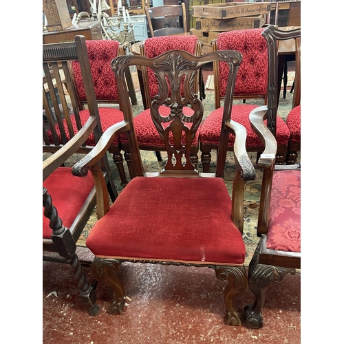 464 - 4 antique armchairs