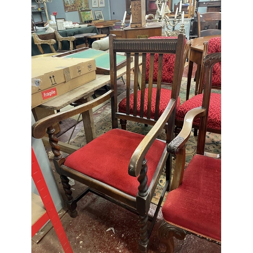 464 - 4 antique armchairs