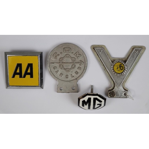 100 - 4 classic car radiator badges