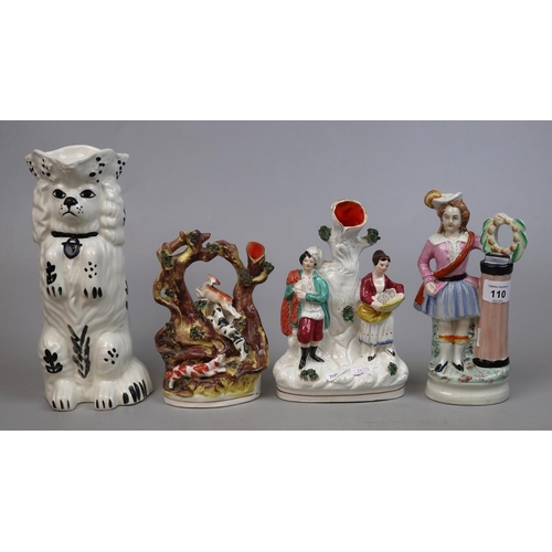 110 - Collection of Staffordshire figures