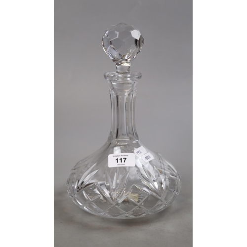 117 - Edinburgh Crystal ships decanter (unused)