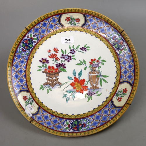 123 - Large Minton charger - Approx diameter 39cm.