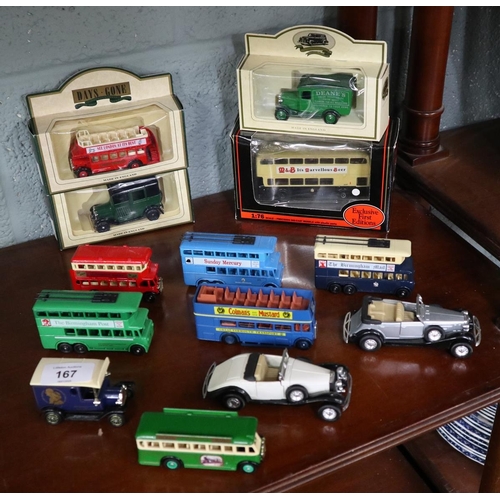 167 - Collection of die cast vehicles