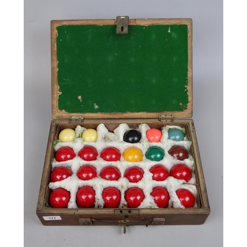 171 - Set of antique snooker balls