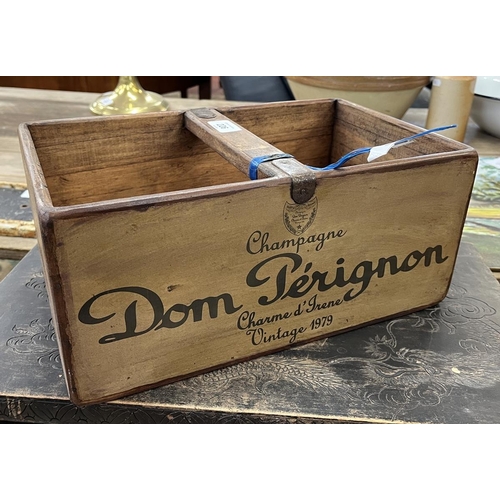 226 - Don Perignon wooden advertising box