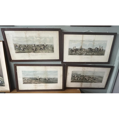 247 - Set of 4 Leicestershire hunt pictures